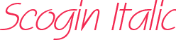 Scogin Italic